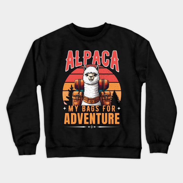Adventure Ready Alpaca Crewneck Sweatshirt by Annabelhut